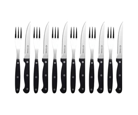 Everyday 12Pce Steak Knife & Fork Set