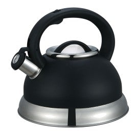 Steelex Whistling Kettle Black 2.7ltr