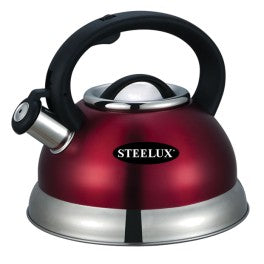 Steelex Whistling Kettle Black 2.7ltr