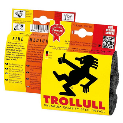 Trollull Premium Quality Steel Wool Pads